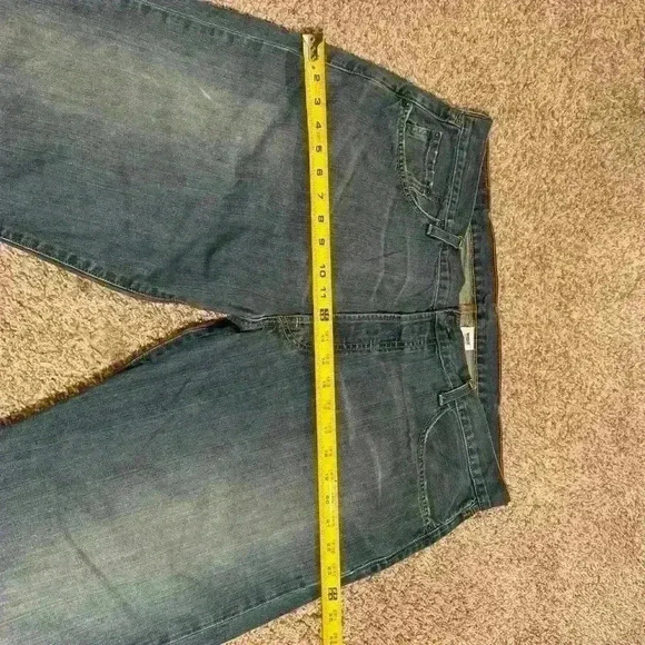 Levis 501 Jeans Mens 40x32 Blue Straight Button Fly American Blue Denim JP014 - Picture 9 of 9